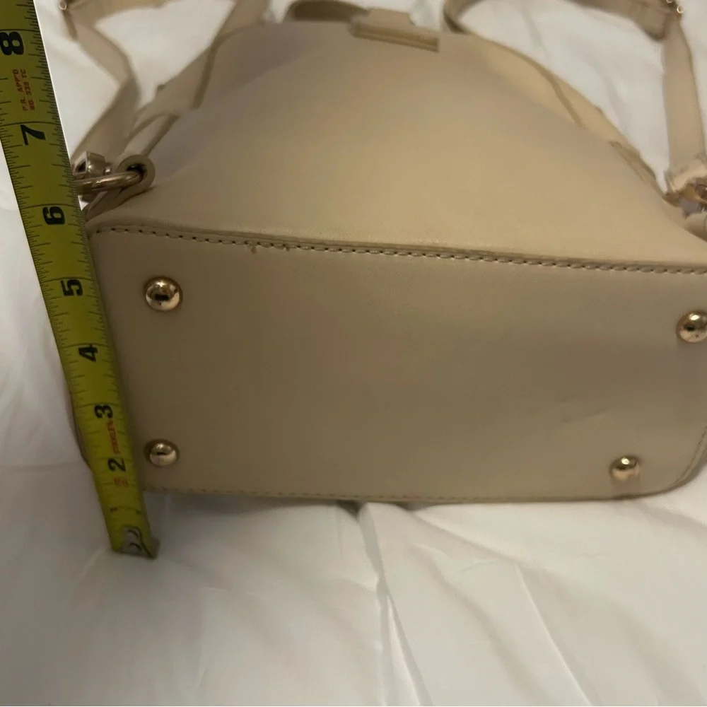 Floral Embellished Cream Boho Mini Backpack - Picture 13 of 16